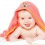 BabyBee Precious Hooded Towel - Peach